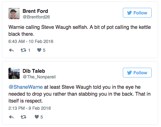 Shane Warne rips into Steve Waugh in brutal on air sledge | FIVEAA